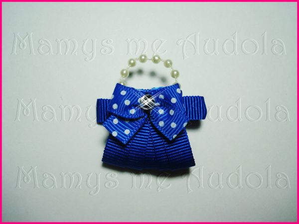 Prendedor Bolsinha Azul