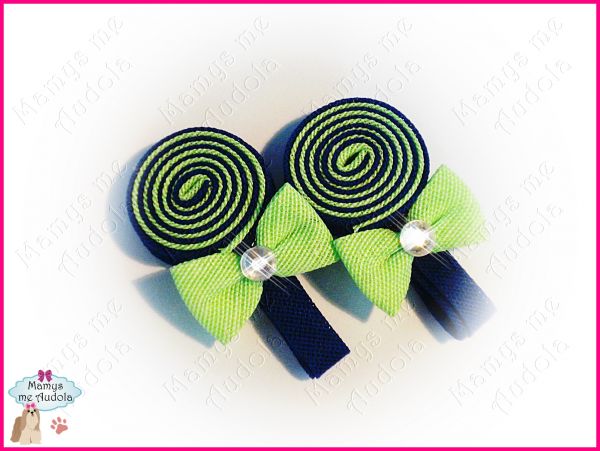 Lollipop Azul Escuro/Verde Fluor