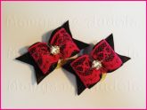 Resinado Renda Fluor Pink/Preto