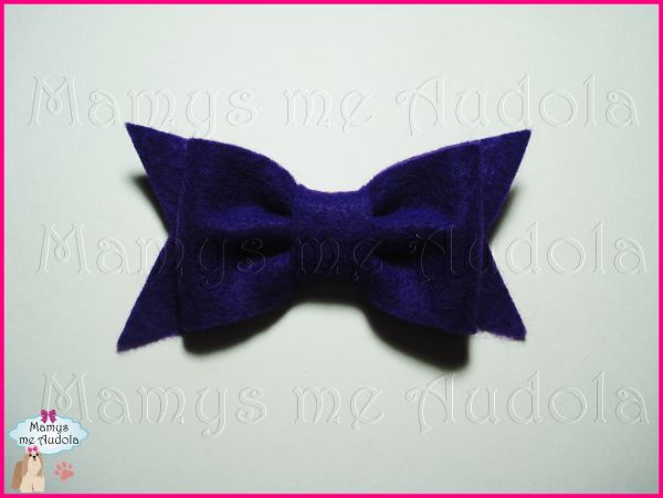 Laço de feltro Roxo