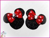 Laços Minnie - Vermelho Poá