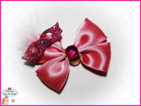Laço Charme Máscara - Rosa