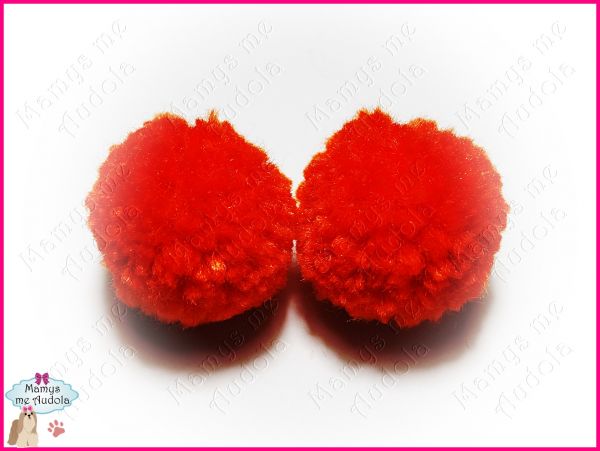 Pom Pons de Lã Laranja