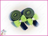 Lollipop Azul Escuro/Verde Fluor