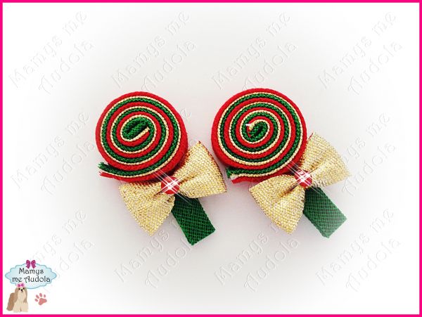 Lollipop Verde/Vermelho/Dourado