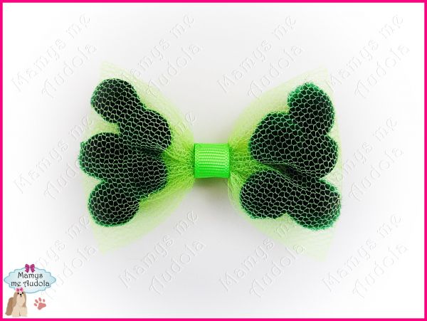 *Novo!! Laço Pom Pom Verde