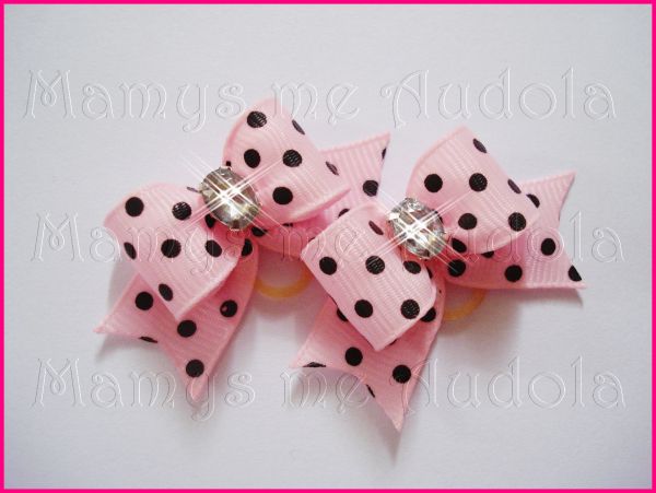 Resinados c/Pontas Rosa Bebê/Preto