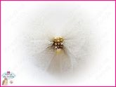 Tulle Bow Silver