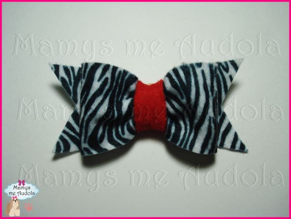 Laço de Feltro Zebra