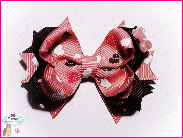 Laço Boutique Corações Rosa