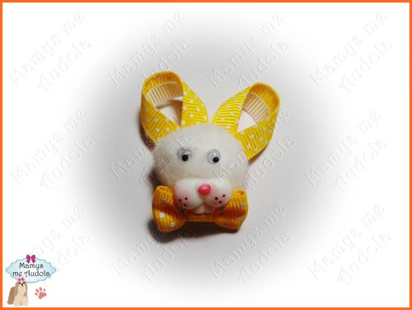 Coelho Pom Pom Amarelo
