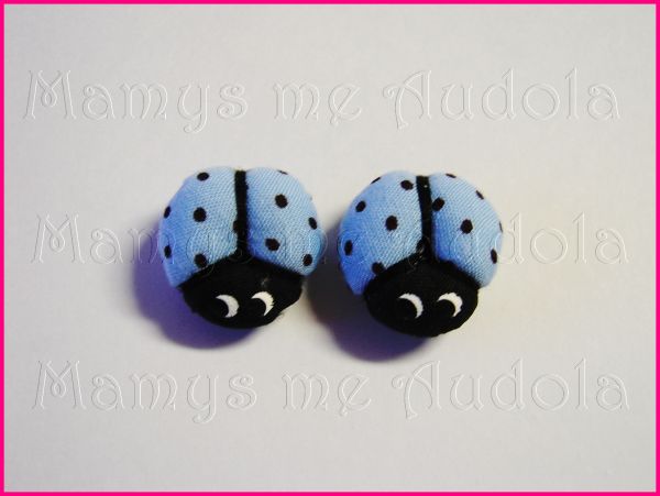 Joaninhas Azul Celeste/Preto