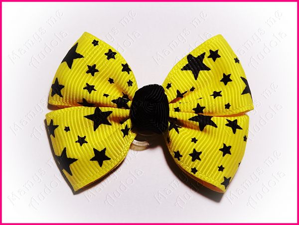 Laço Charme Estrelas Amarelo
