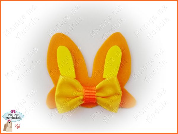 Orelhas Coelho Laranja & Amarelo