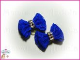 Laços de Renda Azul Royal
