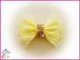 Laço de Renda Amarelo Bebê