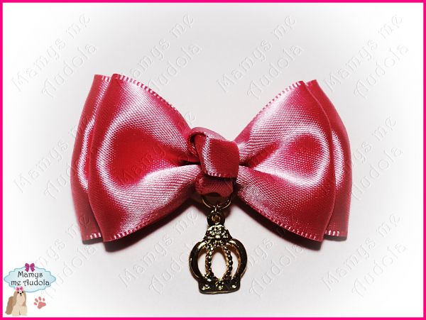 Laço Double c/Pingente - Rosa
