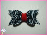 Laço de Feltro Zebra
