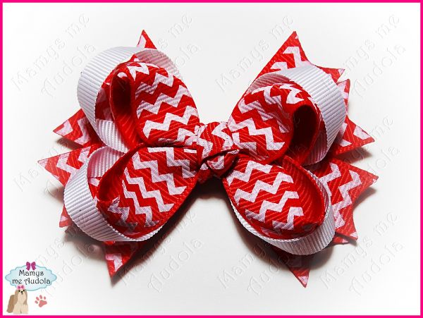 Laço Boutique Chevron Vermelho