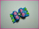 Resinado Jacquard Azul/Rosa/Verde
