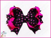 Laço Boutique Beijo Preto e Pink