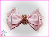 Laço Pearl - Rosa Bebê