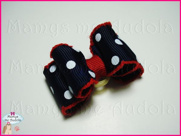 Resinado Duplo Azul Poá - Croche Vermelho
