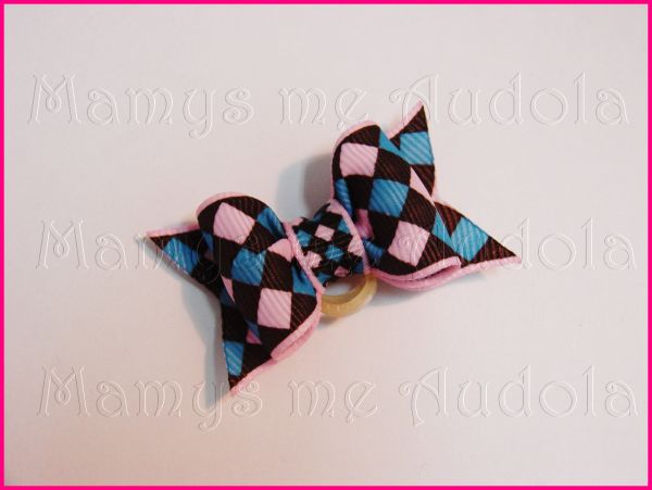Resinado Losangos Marrom/Rosa/Azul
