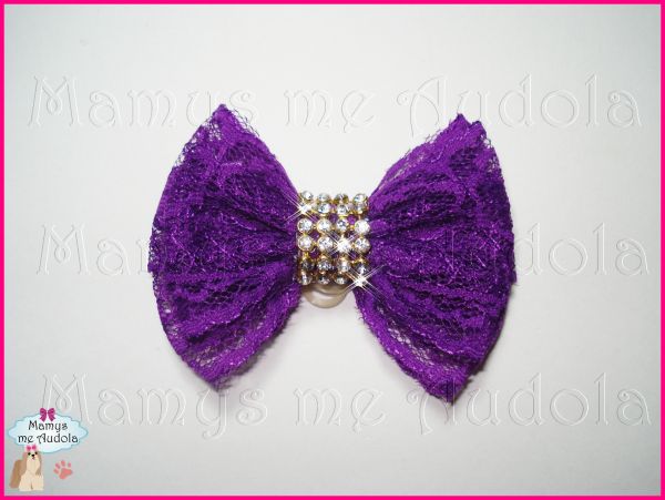 Laço de Renda Roxo