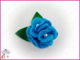 Flor de Feltro - Azul