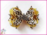 Laço Boutique c/Coroa Strass - Dourado