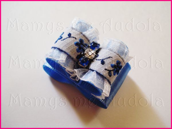 Resinado Duplo Fru Fru Azul Celeste c/Grega