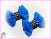 Laços de Renda Azul Turquesa