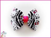 Laço Charme Hello Kitty - Zebra