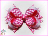 Laço Boutique Chevron Rosa