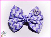 Laço Charme Chevron Lilás