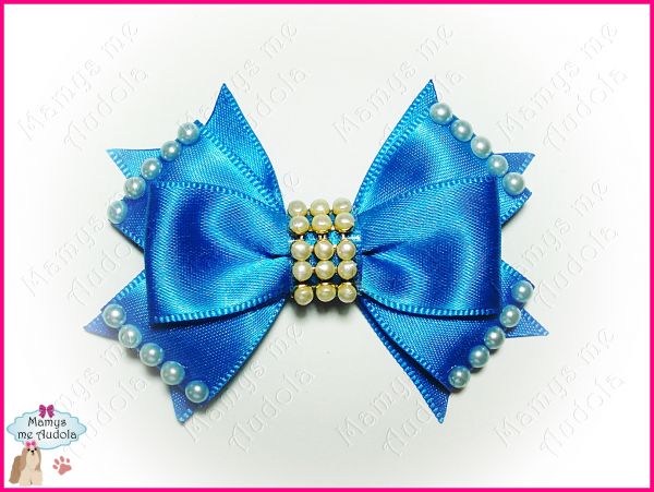 Laço Pearl - Azul Turquesa