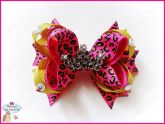Laço Boutique c/Coroa Strass - Pink