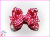 Litle Bow Xadrez Rosa