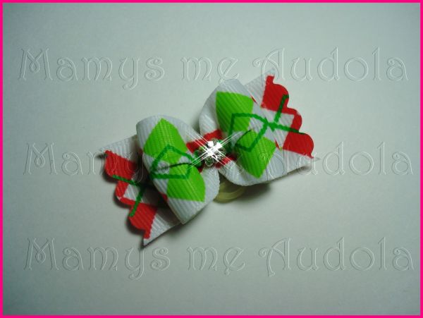 Resinado Jacquard Branco/Verde/Vermelho