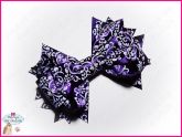Laço Boutique Duplo Arabescos Roxo