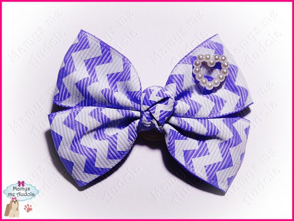 Laço Charme Chevron Lilás
