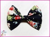 Tiara Floral Azul Escuro