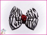 Laço Charme Zebra Branco