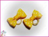Mini Lacinhos Amarelo Poá