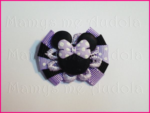 Looping Minnie c/Laço Lilás